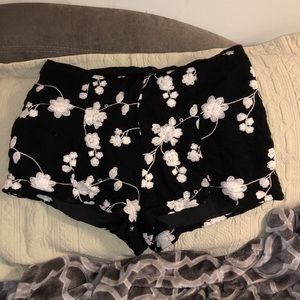 Designer floral shorts